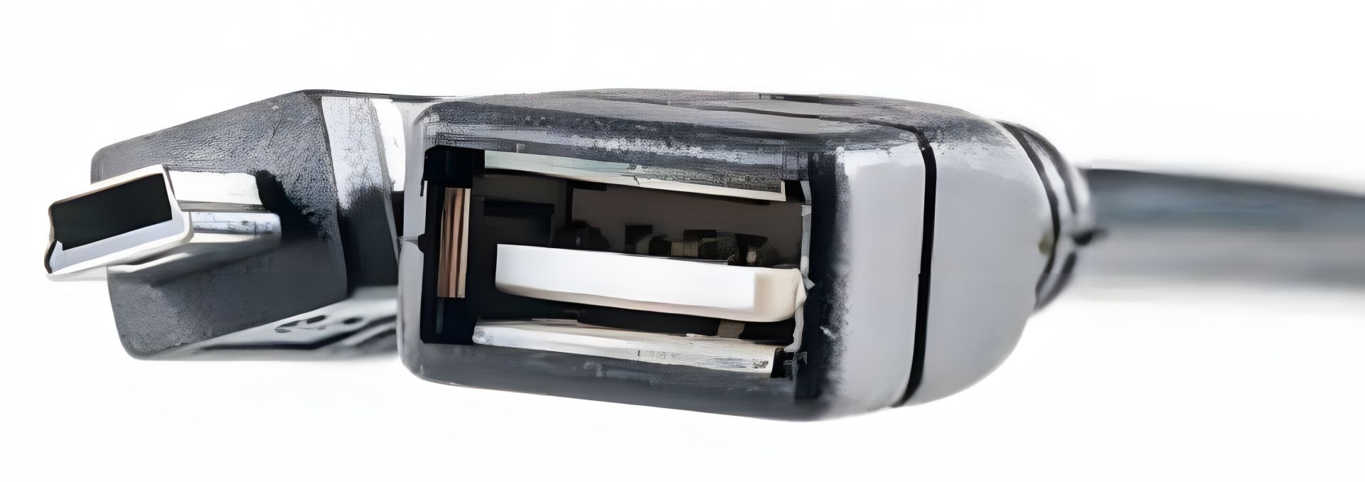 PowerPlant OTG USB 2.0 AF - Mini кабель, 0.5м PowerPlant OTG USB 2.0 AF - Mini кабель, 0.5м