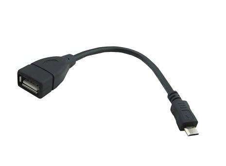 PowerPlant OTG USB 2.0 AF - Micro кабель, 0.1м PowerPlant OTG USB 2.0 AF - Micro кабель, 0.1м