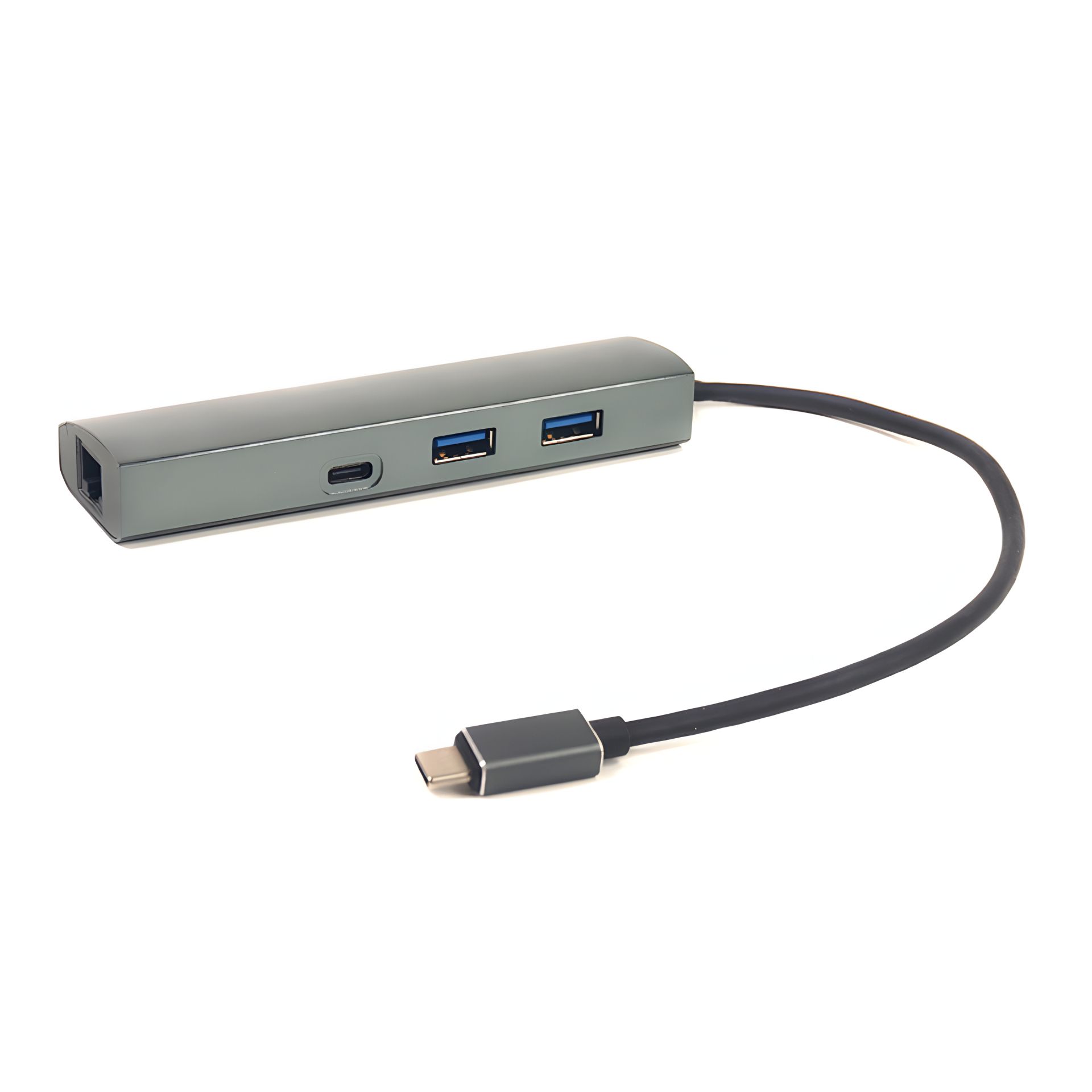 Переходник PowerPlant 2 порта USB 3.0 + 1 порт USB 3.1 Type-C + Gigabit Ethernet Переходник PowerPlant 2 порта USB 3.0 + 1 порт USB 3.1 Type-C + Gigabit Ethernet