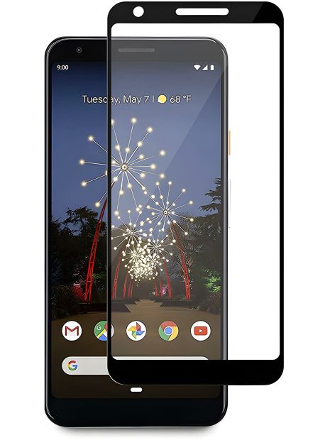 Защитное стекло Full screen PowerPlant для Google Pixel 3a, Black