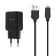 Зарядний пристрій Hoco C22A superior little (1USB/2.4A) + Lightning Cable iPhone Black