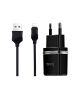 Зарядний пристрій Hoco C12 з двома USB 2.4A Black + Cable для iPhone Lightning Black Зарядний пристрій Hoco C12 з двома USB 2.4A Black + Cable для iPhone Lightning Black