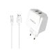 Зарядное устройство Moxom MX-HC03 2.4A 2USB + Cable Lightning White