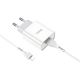 Hoco C81A зарядний пристрій Lightning 2.1A White Hoco C81A зарядний пристрій Lightning 2.1A White