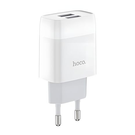 Hoco C73A зарядний пристрій 2USB 2.4A White Hoco C73A зарядний пристрій 2USB 2.4A White