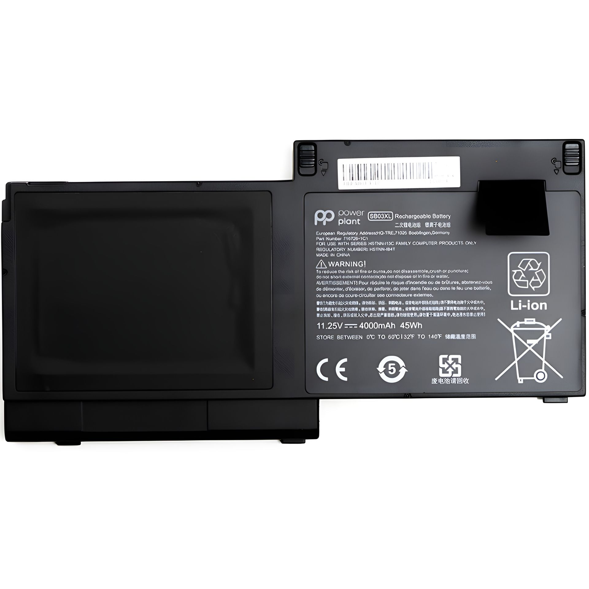 PowerPlant Акумулятори для HP Elitebook 720 ноутбуків (SB03XL) 11.25V 4000mAh PowerPlant Акумулятори для HP Elitebook 720 ноутбуків (SB03XL) 11.25V 4000mAh