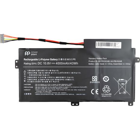 Акумулятор PowerPlant для ноутбуків SAMSUNG 370R (AA-PBVN3AB) 10.8V 4000mAh, з підвищеним ресурсом