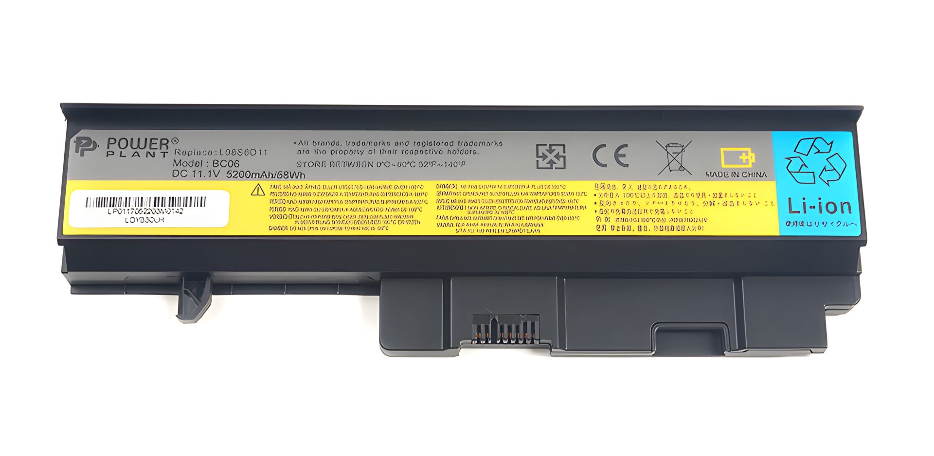 IBM/LENOVO Ideapad Y330 Акумулятори PowerPlant для ноутбуків (LOY330LH, LO8S6D11) 11.1V 5200mAh IBM/LENOVO Ideapad Y330 Акумулятори PowerPlant для ноутбуків (LOY330LH, LO8S6D11) 11.1V 5200mAh