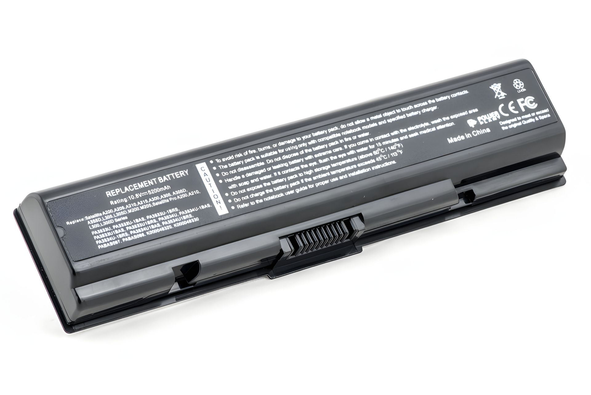 Акумулятор TOSHIBA для ноутбуків Satellite A200 (PA3534U-1BRS) 10.8V 5200mAh Акумулятор TOSHIBA для ноутбуків Satellite A200 (PA3534U-1BRS) 10.8V 5200mAh