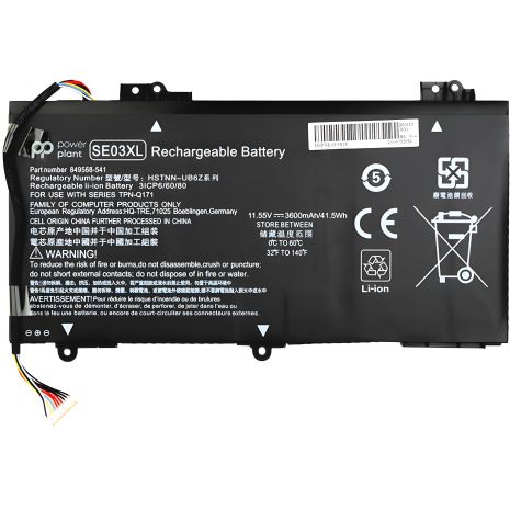 Аккумулятор PowerPlant для ноутбуков HP Pavilion 14-AL100 (SE03XL) 11.55V 41.5Wh