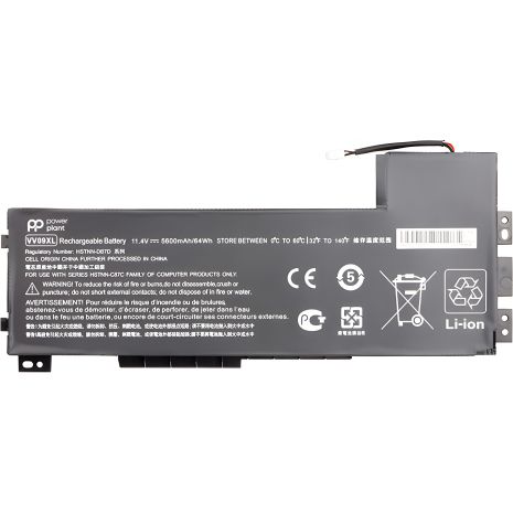 Аккумулятор PowerPlant для HP ZBook 15 G3 ноутбуков (VV09XL) 11.4V 5600mAh
