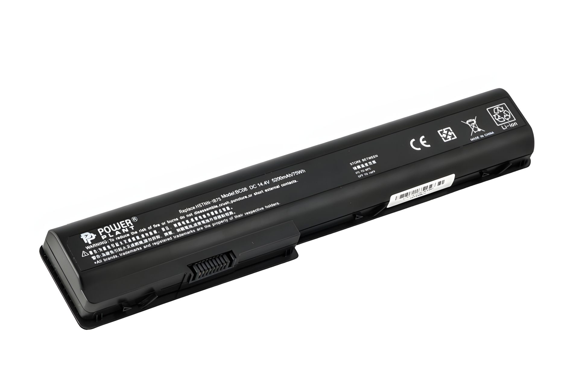 Pavilion DV7: акумулятори HP для ноутбуків PowerPlant (HSTNN-DB75) 14.4V 5200mAh Pavilion DV7: акумулятори HP для ноутбуків PowerPlant (HSTNN-DB75) 14.4V 5200mAh