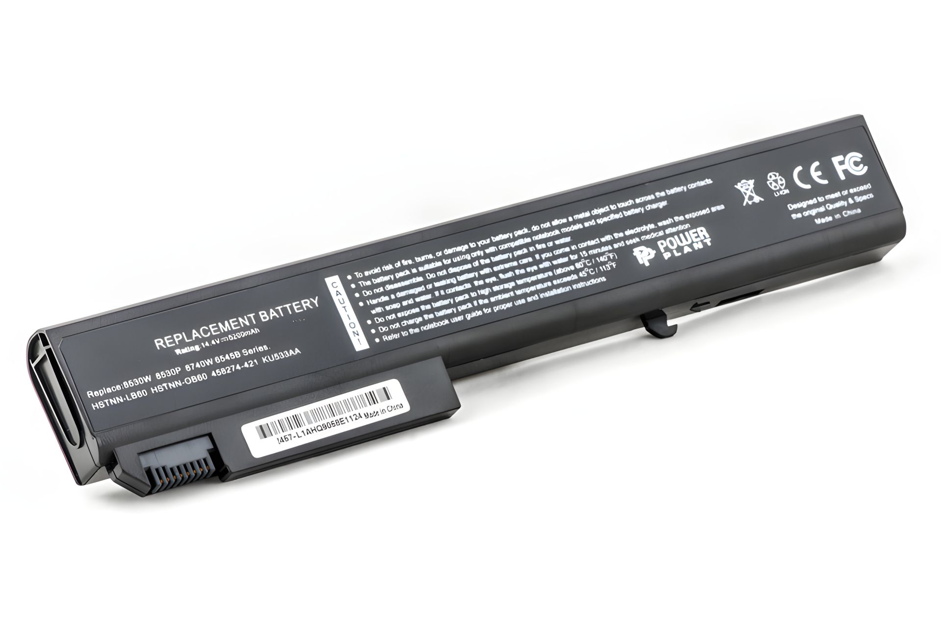 PowerPlant Аккумулятор для HP EliteBook 8530 ноутбуков (HSTNN-LB60, H8530) 14.4V 5200mAh PowerPlant Аккумулятор для HP EliteBook 8530 ноутбуков (HSTNN-LB60, H8530) 14.4V 5200mAh