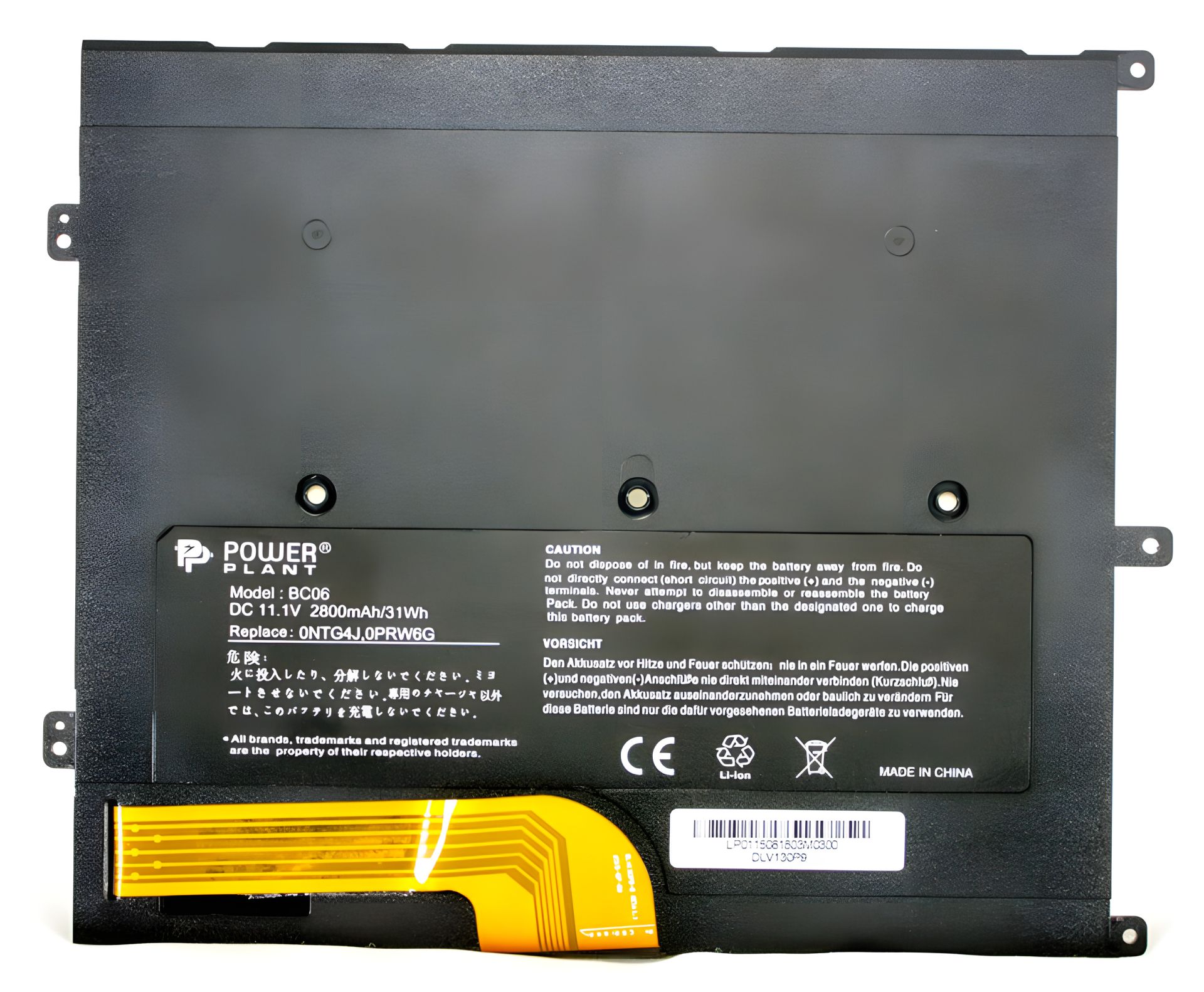 Ноутбучні акумулятори PowerPlant для DELL Vostro V13 (0NTG4J) 11.1V 2800mAh Ноутбучні акумулятори PowerPlant для DELL Vostro V13 (0NTG4J) 11.1V 2800mAh