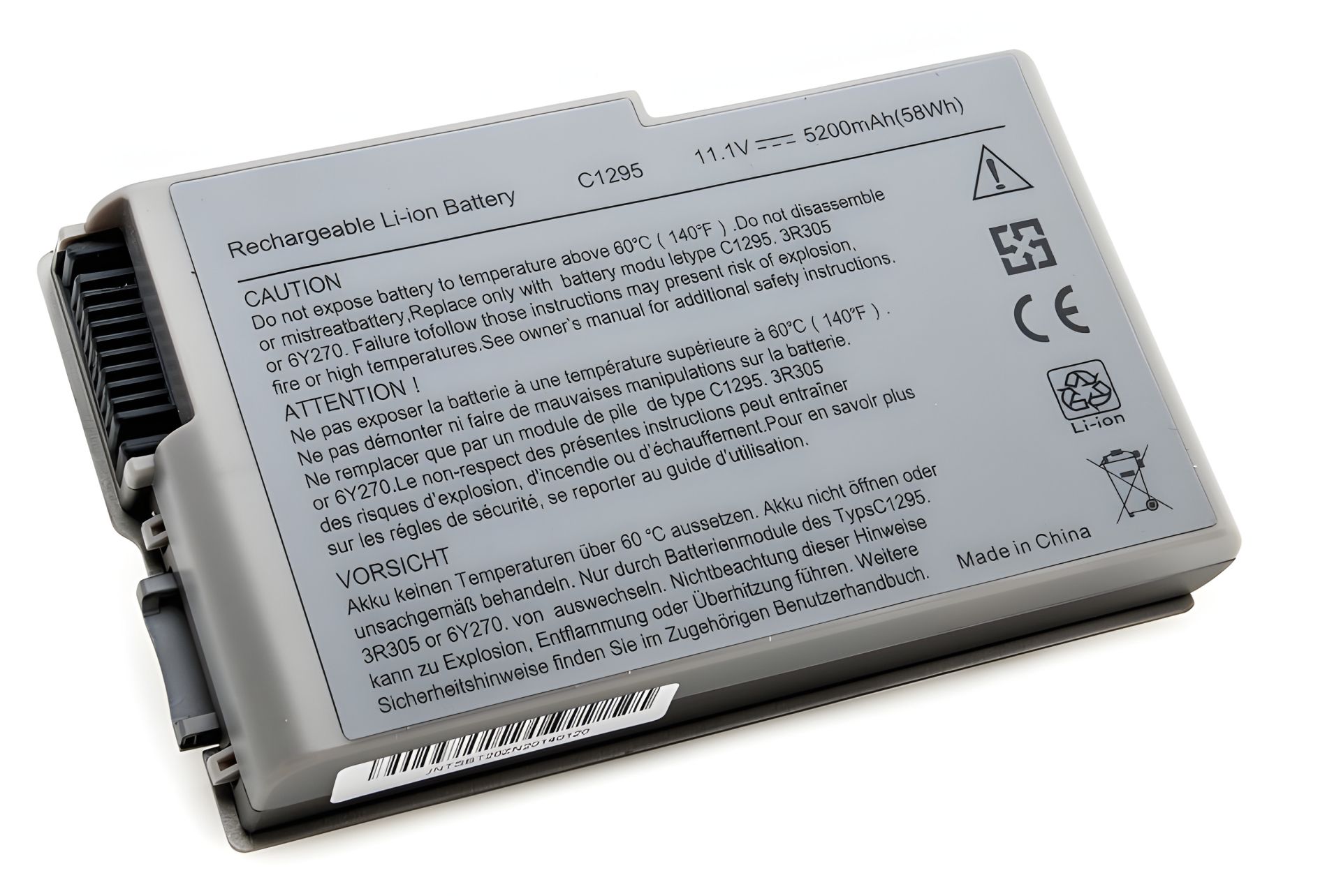 PowerPlant Аккумулятор для DELL Latitude D600 ноутбуков (C1295, DE D600, 3S2P) 11.1V 5200mAh PowerPlant Аккумулятор для DELL Latitude D600 ноутбуков (C1295, DE D600, 3S2P) 11.1V 5200mAh