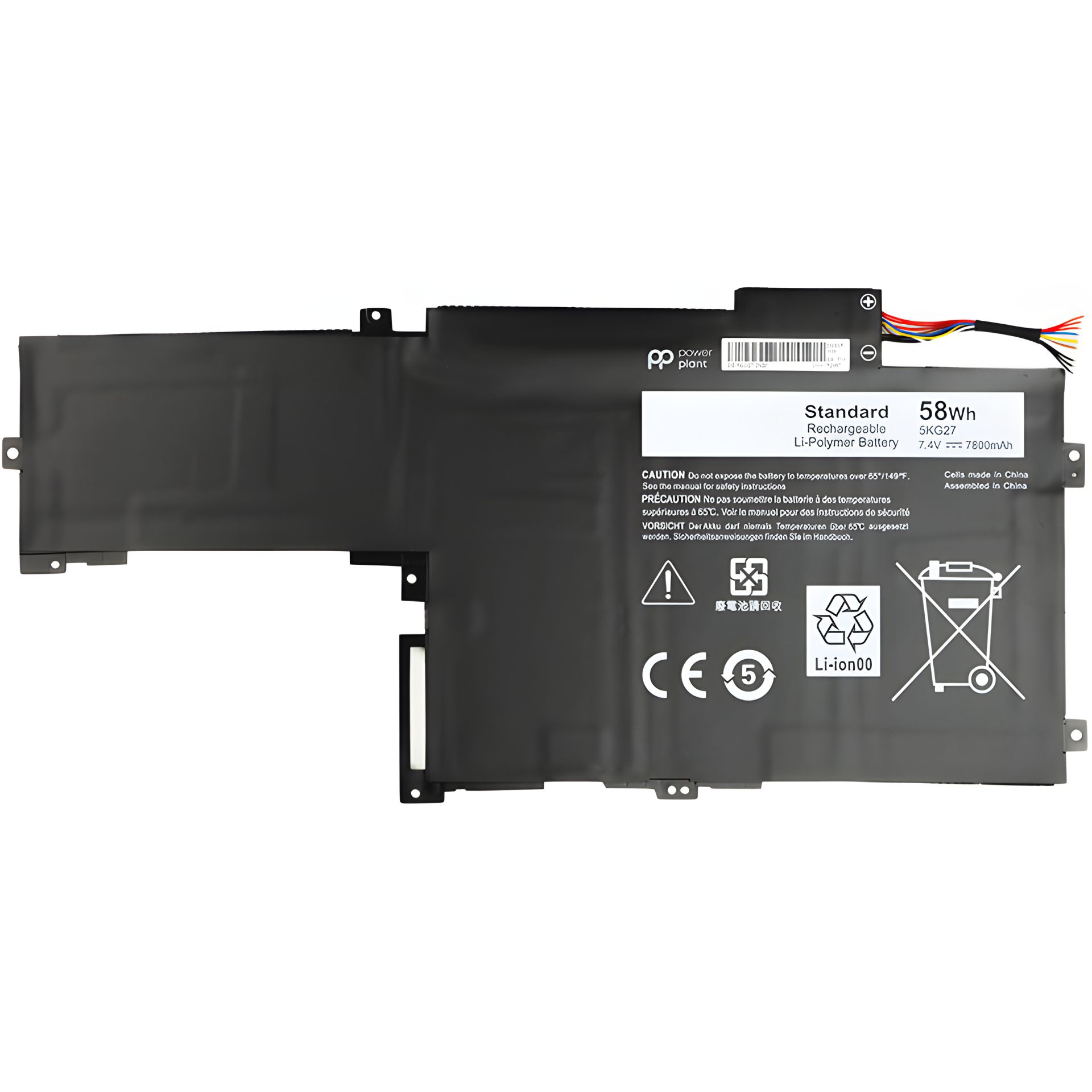 Акумулятори PowerPlant для ноутбуків DELL Inspiron 14 7000 Series (5KG27) 7.4V 58Wh Акумулятори PowerPlant для ноутбуків DELL Inspiron 14 7000 Series (5KG27) 7.4V 58Wh