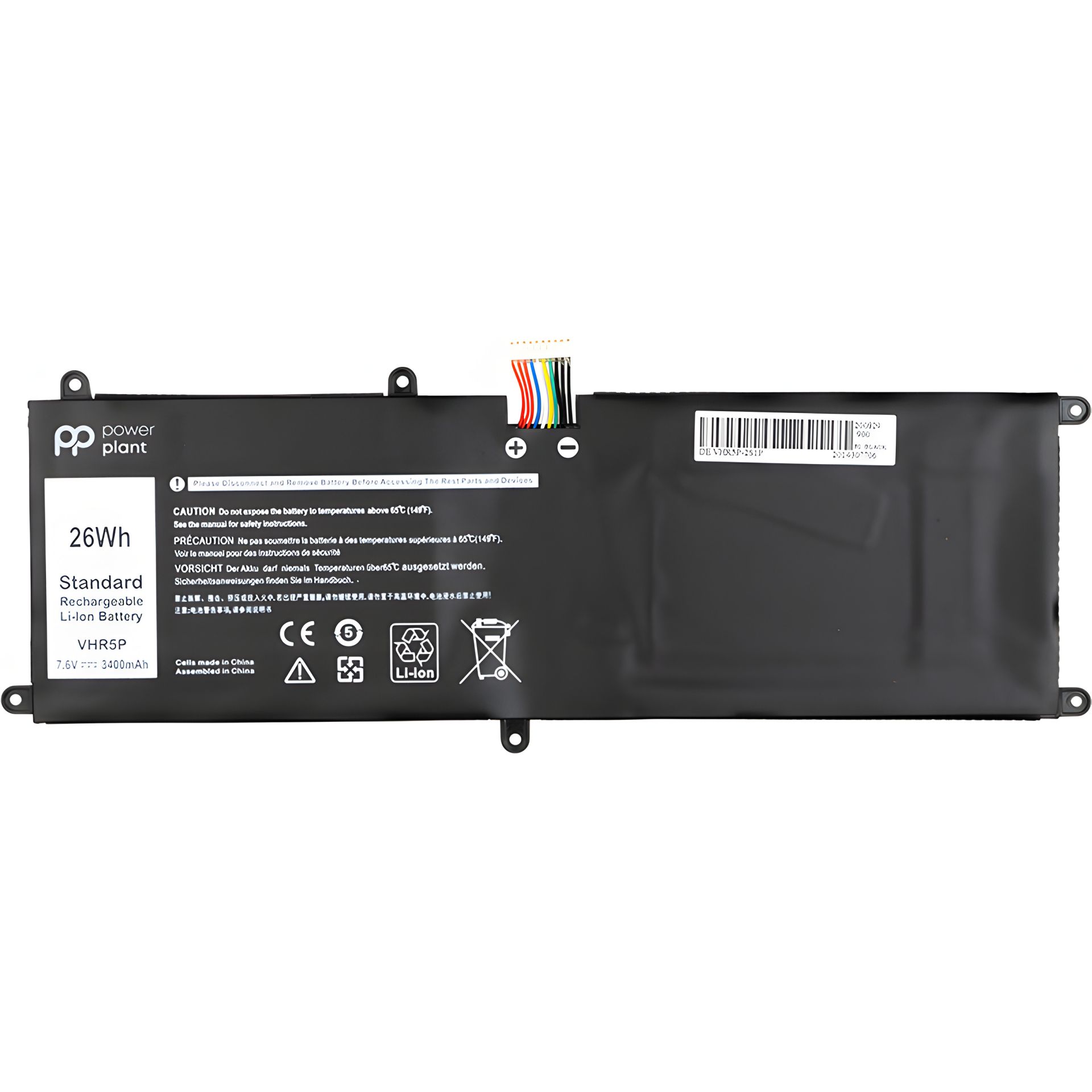 Аккумулятор PowerPlant для Dell Latitude 11 5175 ноутбуков (VHR5P) 7.6V 3400mAh Аккумулятор PowerPlant для Dell Latitude 11 5175 ноутбуков (VHR5P) 7.6V 3400mAh