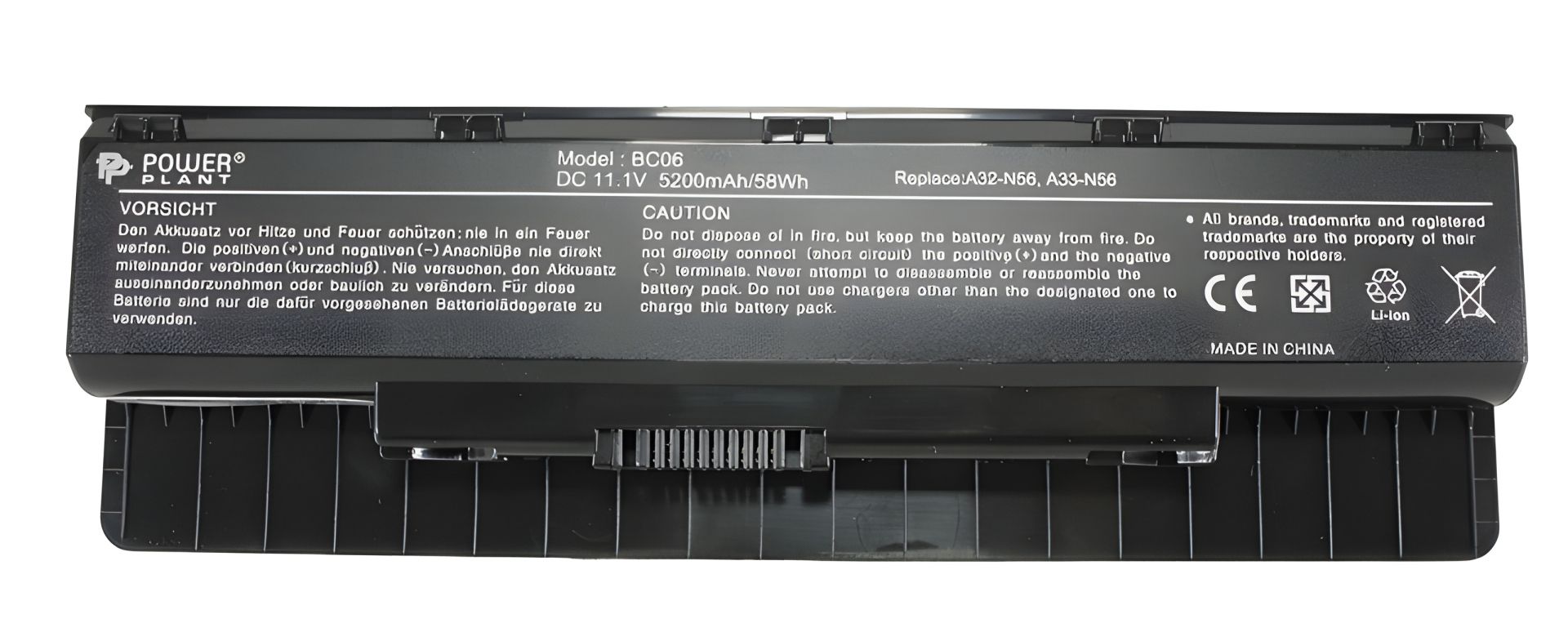 PowerPlant аккумулятор для ноутбуков ASUS N46 (A32-N56) 11.1V 5200mAh PowerPlant аккумулятор для ноутбуков ASUS N46 (A32-N56) 11.1V 5200mAh