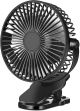 Портативный настольный вентилятор JTW205 (сменные аккумуляторы 18650x2шт 3.7V) 5W, 3000mAh, microUSB, прищепка, Black Портативный настольный вентилятор JTW205 (сменные аккумуляторы 18650x2шт 3.7V) 5W, 3000mAh, microUSB, прищепка, Black