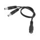 Кабель-роздвоювач DC 5.5x2.1 мм, 25cm / 0.25m | Black Кабель-роздвоювач DC 5.5x2.1 мм, 25cm / 0.25m | Black