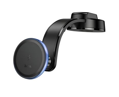 Магнитный держатель для авто Hoco HW25 с зарядкой беспроводной черный Магнитный держатель для авто Hoco HW25 с зарядкой беспроводной черный