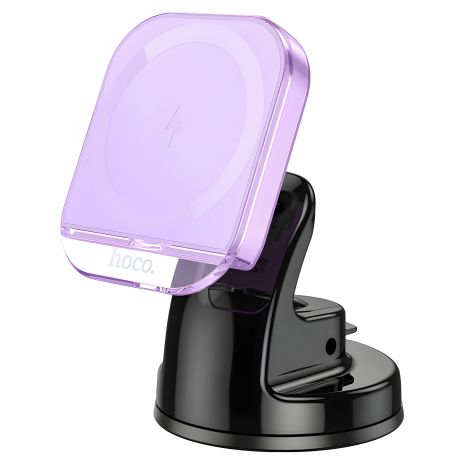 Автодержатель Hoco HW18 магнитный с 15W зарядкой беспроводной романтический пурпурный Автодержатель Hoco HW18 магнитный с 15W зарядкой беспроводной романтический пурпурный