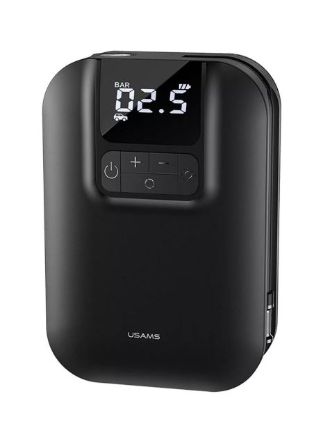 Автомобильный насос Usams US-ZB215 Mini Car Air Pump 5000mAh Black Автомобильный насос Usams US-ZB215 Mini Car Air Pump 5000mAh Black