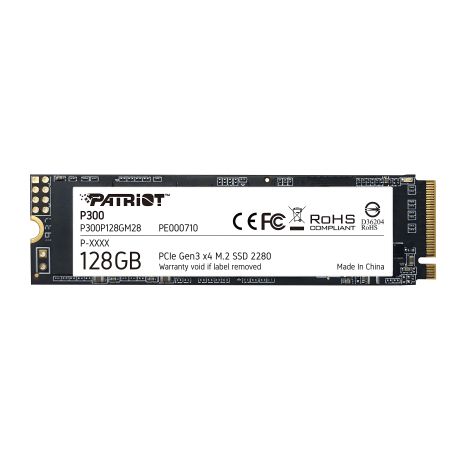 Patriot SSD M.2 P300 128GB NVMe 2280 PCIe 3.0 3D TLC Patriot SSD M.2 P300 128GB NVMe 2280 PCIe 3.0 3D TLC