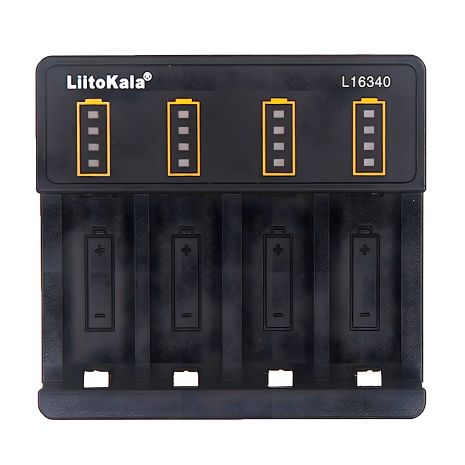 LiitoKala Lii-L16340 зарядное устройство для 16340 (CR123A) аккумуляторов, 4 слота с тестером LiitoKala Lii-L16340 зарядное устройство для 16340 (CR123A) аккумуляторов, 4 слота с тестером