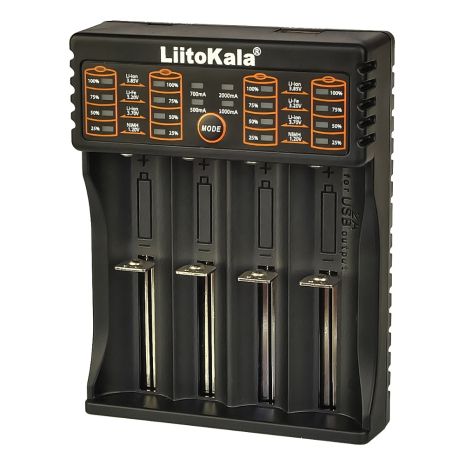 Сетевое зарядное устройство LiitoKala Lii-402 для аккумуляторов 18650/ АА/ ААА и других, 4 слота Сетевое зарядное устройство LiitoKala Lii-402 для аккумуляторов 18650/ АА/ ААА и других, 4 слота