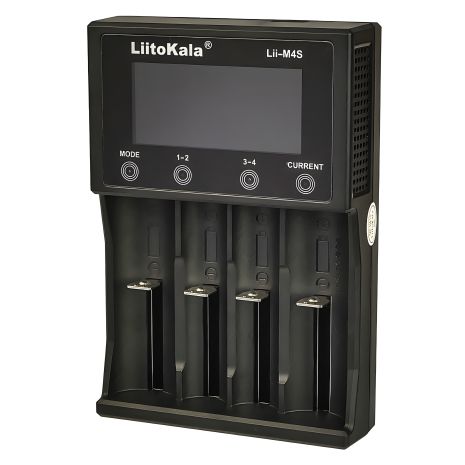 LiitoKala Lii-M4S зарядное устройство для 18650/AA/AAA аккумуляторов, 4 слота с тестером LiitoKala Lii-M4S зарядное устройство для 18650/AA/AAA аккумуляторов, 4 слота с тестером
