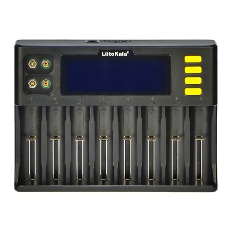 Мережевий зарядний пристрій з тестером LiitoKala Lii-S8 для акумуляторів 18650/ АА/ ААА та інших на 8 слотів Мережевий зарядний пристрій з тестером LiitoKala Lii-S8 для акумуляторів 18650/ АА/ ААА та інших на 8 слотів
