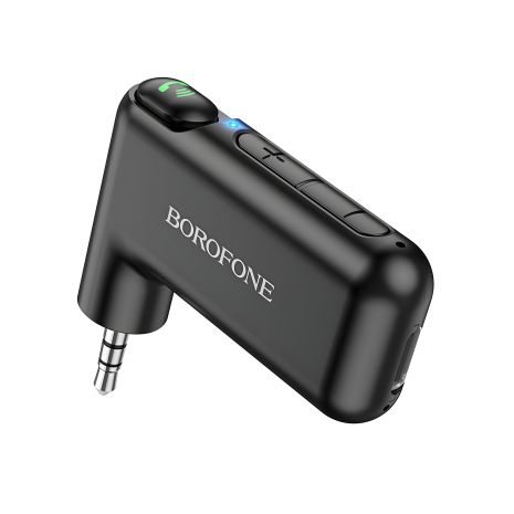 Модулятор Borofone BC35 Wideway: car AUX BT receiver, 150 mAh, чорний