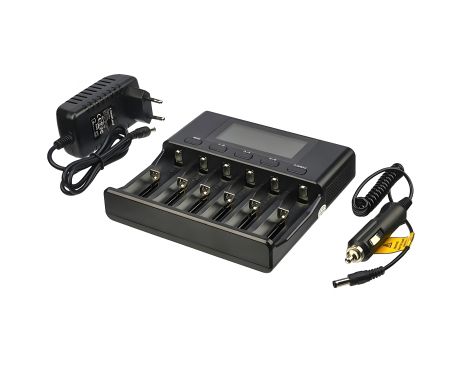 Зарядное устройство LiitoKala Lii-S6 с тестером для аккумуляторов, 6 слотов Зарядное устройство LiitoKala Lii-S6 с тестером для аккумуляторов, 6 слотов