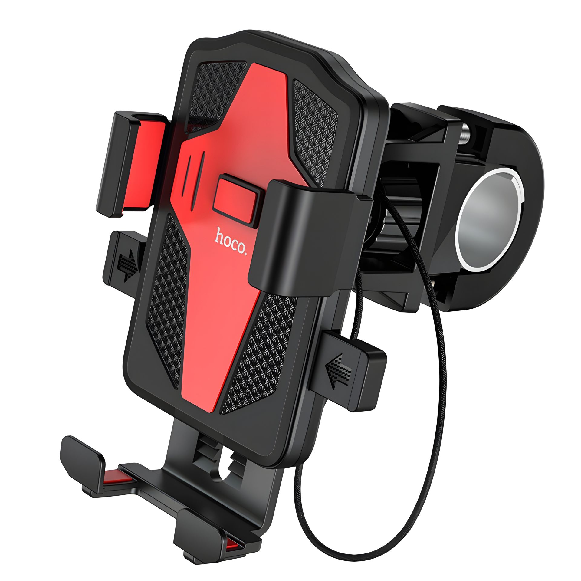 Вело-мото тримач Hoco CA73, колір black red Вело-мото тримач Hoco CA73, колір black red
