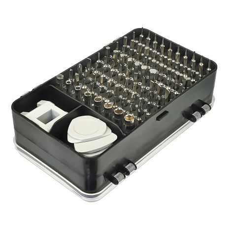 Інструментальний набір Aida A-115in1 (ручка, 99 біт, 2 подовжувачі, пінцет, 10 оупентулів, магнітайзер, SIM-ключ)