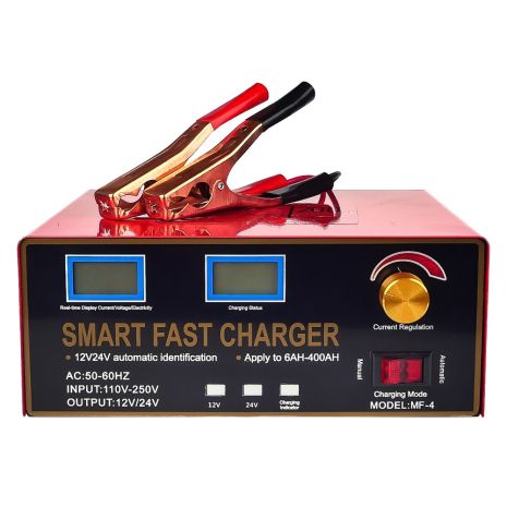 Розумний зарядний пристрій MF-4 12V/ 24V 20А 600W для гелевих, кислотних, AGM акумуляторів Розумний зарядний пристрій MF-4 12V/ 24V 20А 600W для гелевих, кислотних, AGM акумуляторів