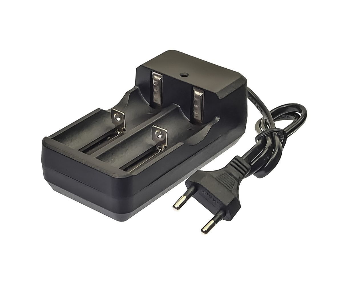 Сетевое зарядное устройство MD-282A 4.2V 1000mA для аккумуляторов 18650/ 16340/ 26650/ 14500 и других, 2 слота Сетевое зарядное устройство MD-282A 4.2V 1000mA для аккумуляторов 18650/ 16340/ 26650/ 14500 и других, 2 слота