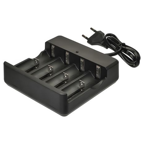 Мережевий зарядний пристрій MD-484A 4.2V 1000mA для акумуляторів 18650/16340/26650/14500 та інших, 4 слоти (Зарядний пристрій) Мережевий зарядний пристрій MD-484A 4.2V 1000mA для акумуляторів 18650/16340/26650/14500 та інших, 4 слоти (Зарядний пристрій)