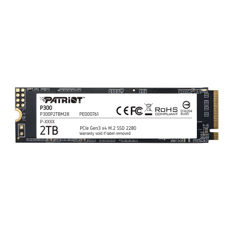SSD M.2 Patriot P300 2TB, NVMe 2280, PCIe 3.0x4, 3D NAND TLC