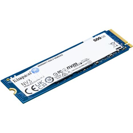 500GB Kingston NV3 SSD M.2 NVMe 2280 PCIe 4.0 x4 3D NAND