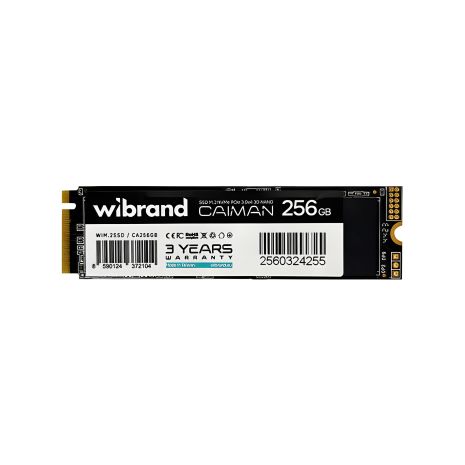 Wibrand Caiman SSD M.2 256GB, NVMe, 2280, PCIe 3.0, 3D NAND