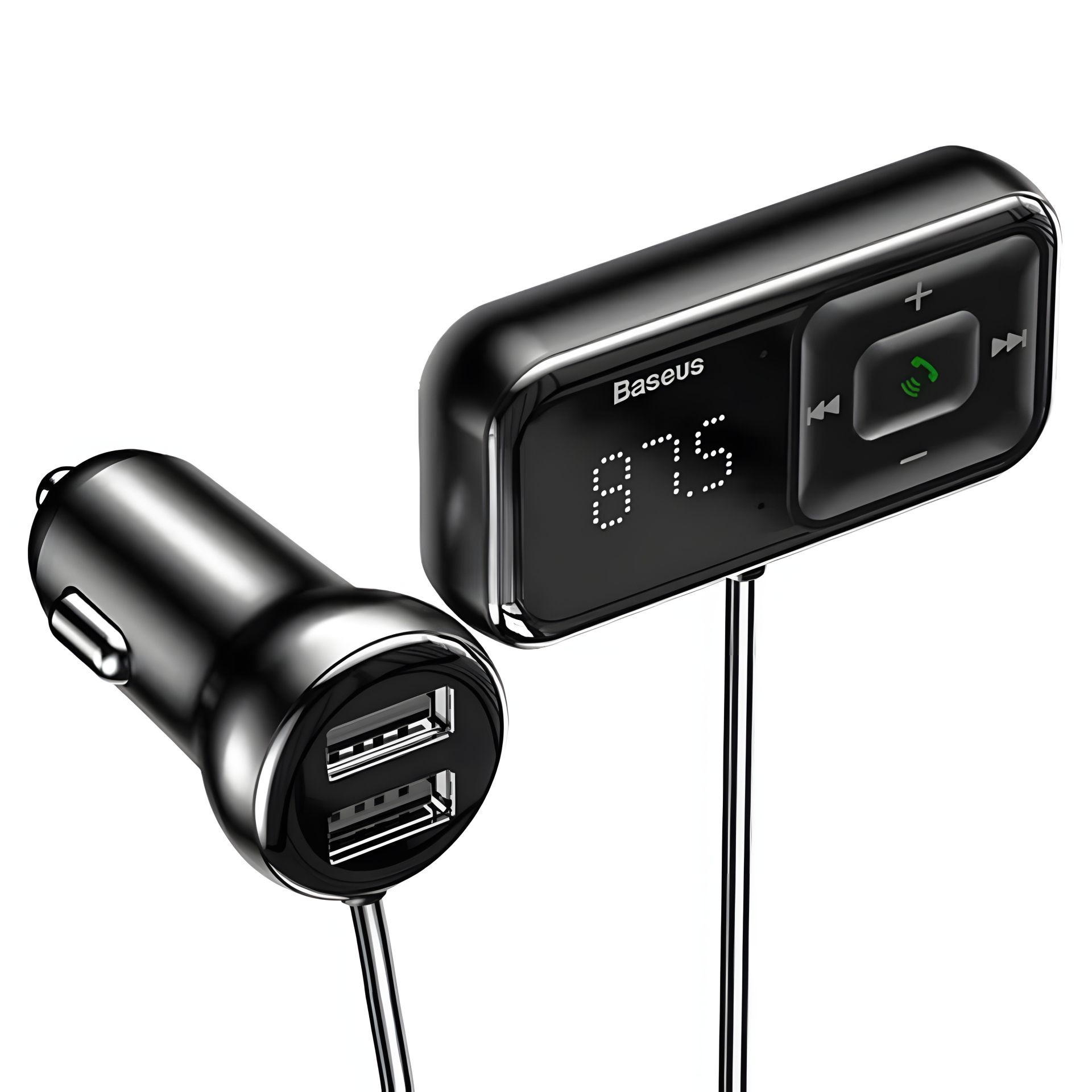 Модулятор Baseus T typed S-16 CCTM-E-01, BT 5.0, AUX Чорний Модулятор Baseus T typed S-16 CCTM-E-01, BT 5.0, AUX Чорний