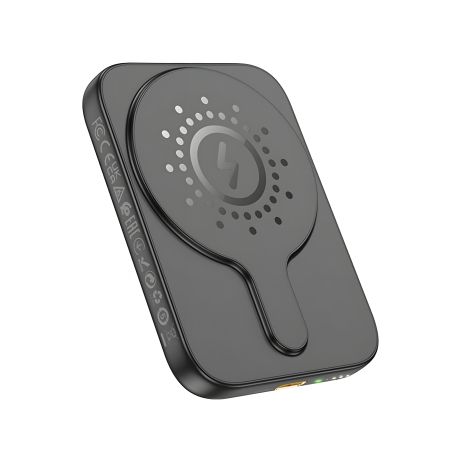 Повербанк Hoco J117 5000mAh магнитный с wireless charging, черный Повербанк Hoco J117 5000mAh магнитный с wireless charging, черный