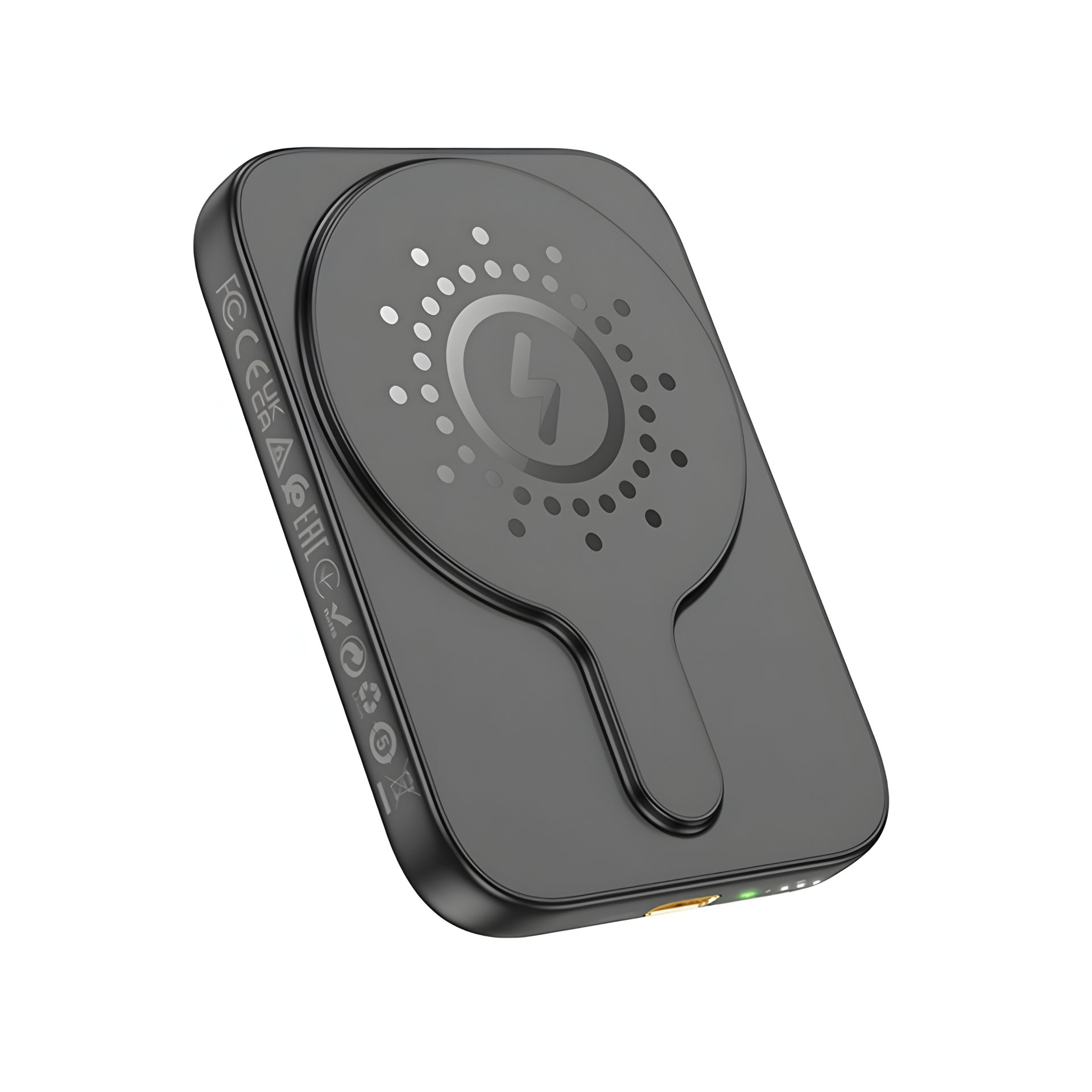 Магнітний Power bank Hoco J117 5000mAh з функцією бездротової зарядки Чорний Магнітний Power bank Hoco J117 5000mAh з функцією бездротової зарядки Чорний