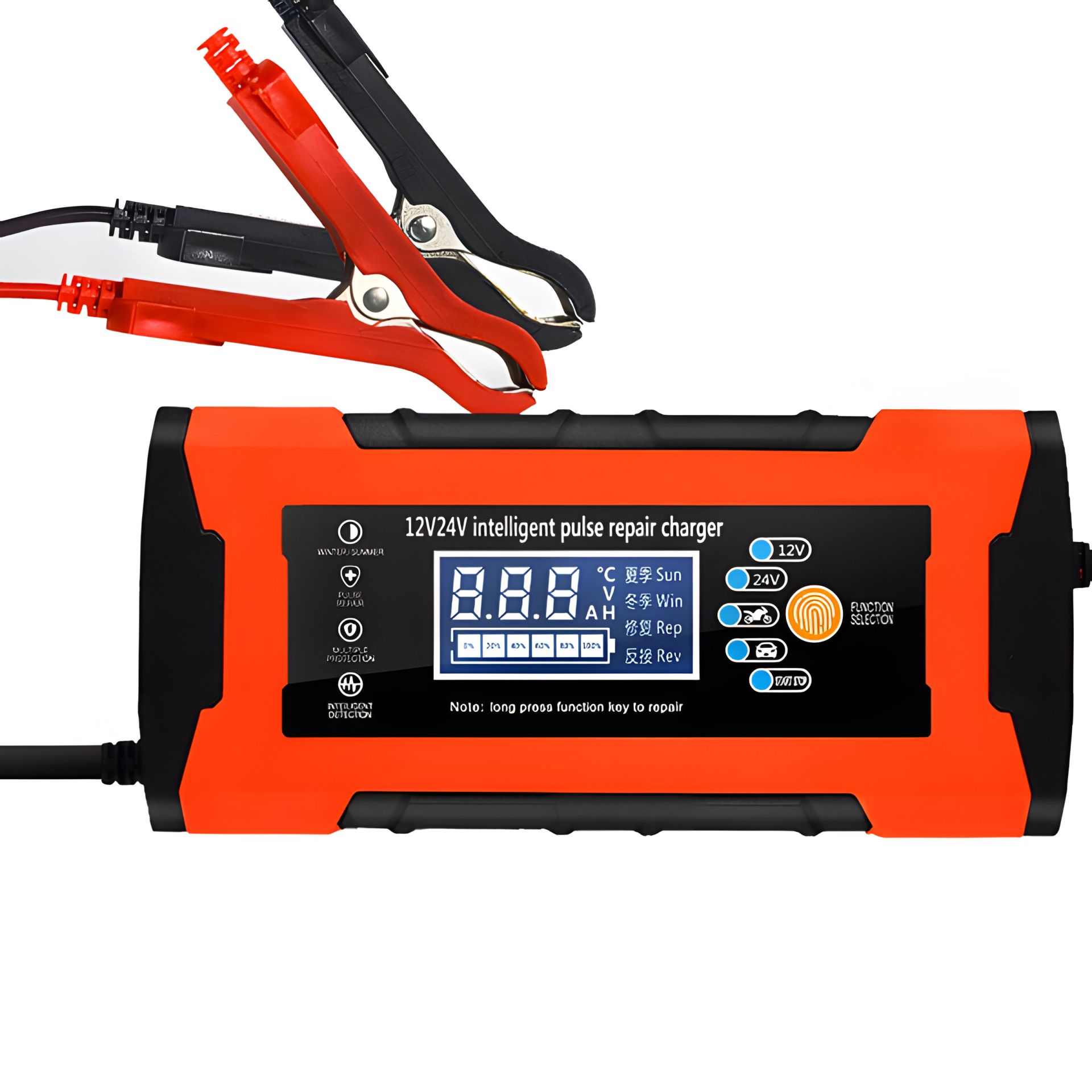 Smart Charger 12V/24V 10A 120W for Gel, Acid, AGM Batteries Smart Charger 12V/24V 10A 120W for Gel, Acid, AGM Batteries