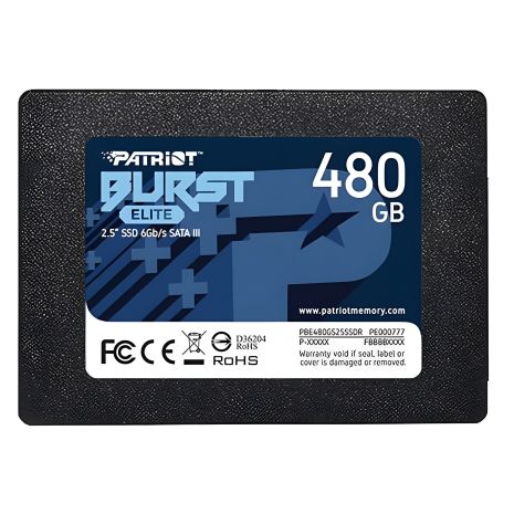 Твердотільний накопичувач Patriot Burst Elite, SSD, 480GB, 2.5", 7mm, SATAIII, TLC 3D