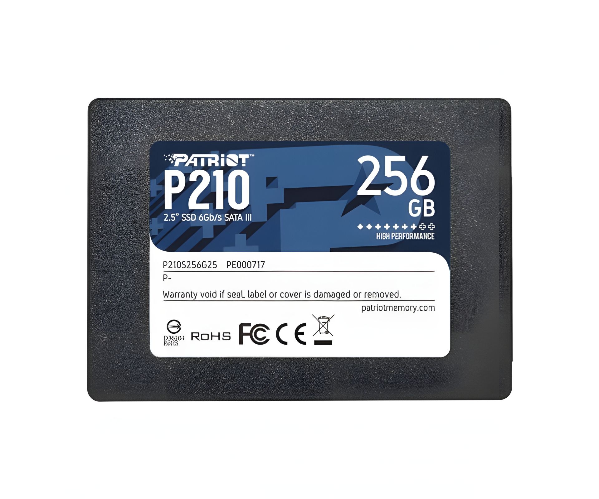 Patriot P210 256GB SSD 2.5" 7mm SATAIII 3D QLC Patriot P210 256GB SSD 2.5" 7mm SATAIII 3D QLC