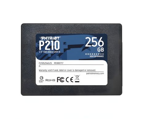 Patriot P210 256GB SSD 2.5" 7mm SATAIII 3D QLC Patriot P210 256GB SSD 2.5" 7mm SATAIII 3D QLC