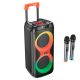 Акустика-караоке HOCO Leader Wireless Dual-Mic outdoor BT Speaker HA7 |BT5.0/USB/AUX/TF, 75W, TWS, 7h| black Акустика-караоке HOCO Leader Wireless Dual-Mic outdoor BT Speaker HA7 |BT5.0/USB/AUX/TF, 75W, TWS, 7h| black